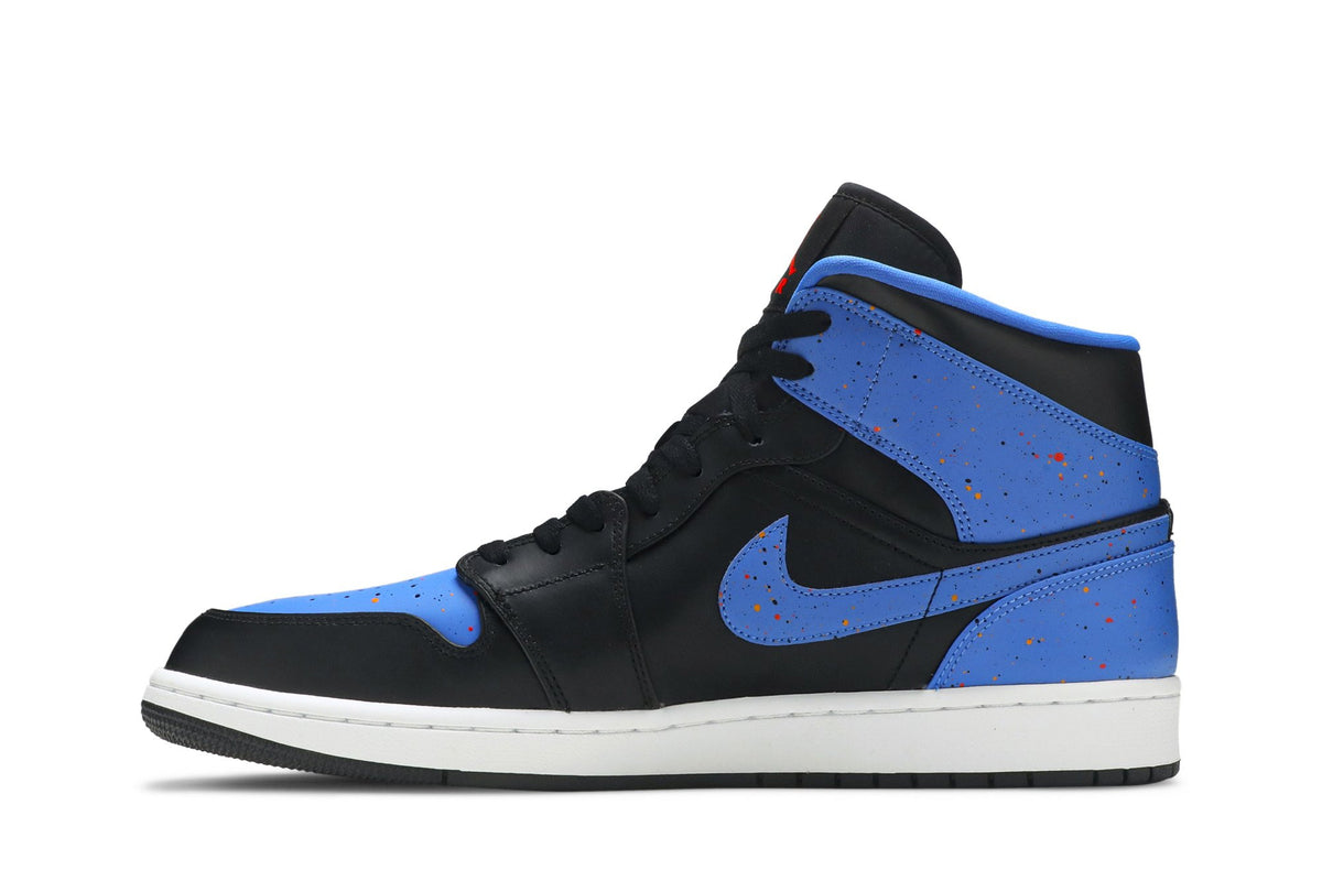 Retro 1 Mid Sneakers — Royal Splatter — 554724-048