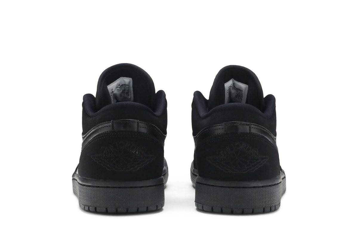 Retro 1 Low Sneakers — Triple Black — 553558-025