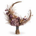 Crescent Drift Dried Flower Bouquet - Woven Willow Floral Sculpture