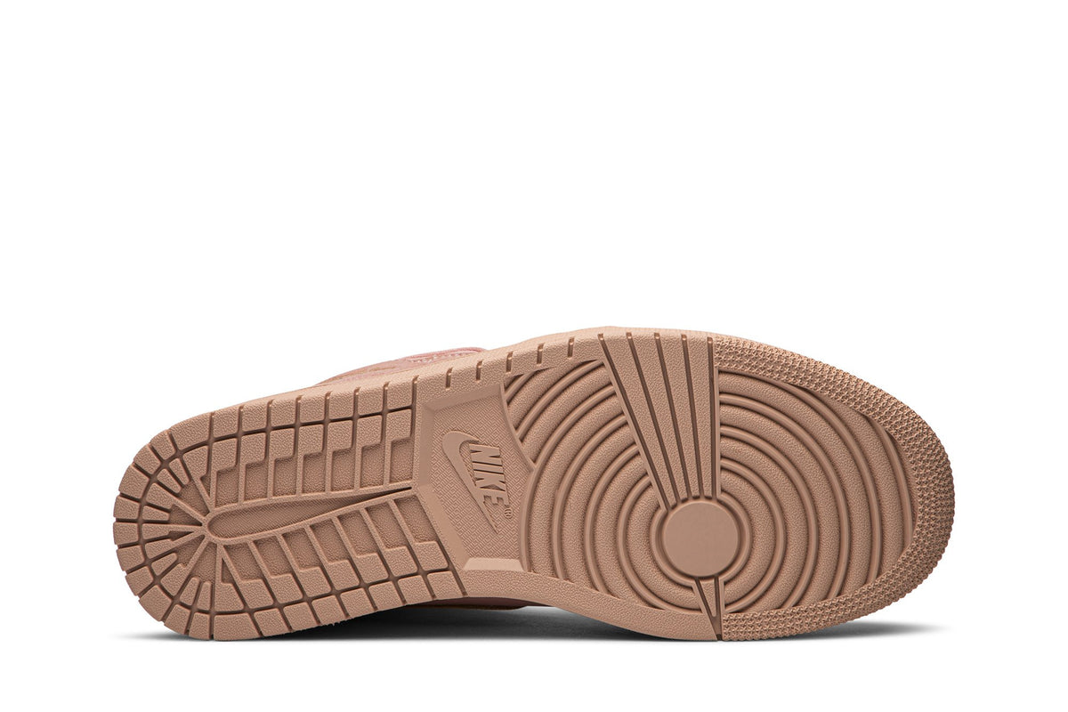 Retro 1 Mid Sneakers — Coral Gold — 852542-600