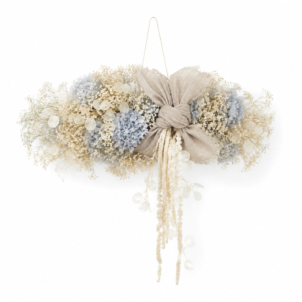 Cloud Knot Hanging Dried Flower Cluster - Botanical Wall Decor