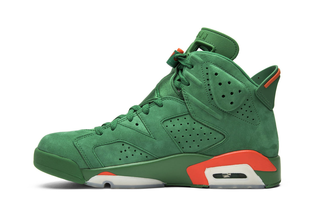 Retro 6 NRG Sneakers — Green Suede Gatorade — AJ5986-335