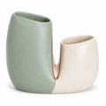 Tidefold Twin-Chamber Ceramic Vase