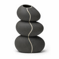Pebble Spine Stacked Stoneware Vase