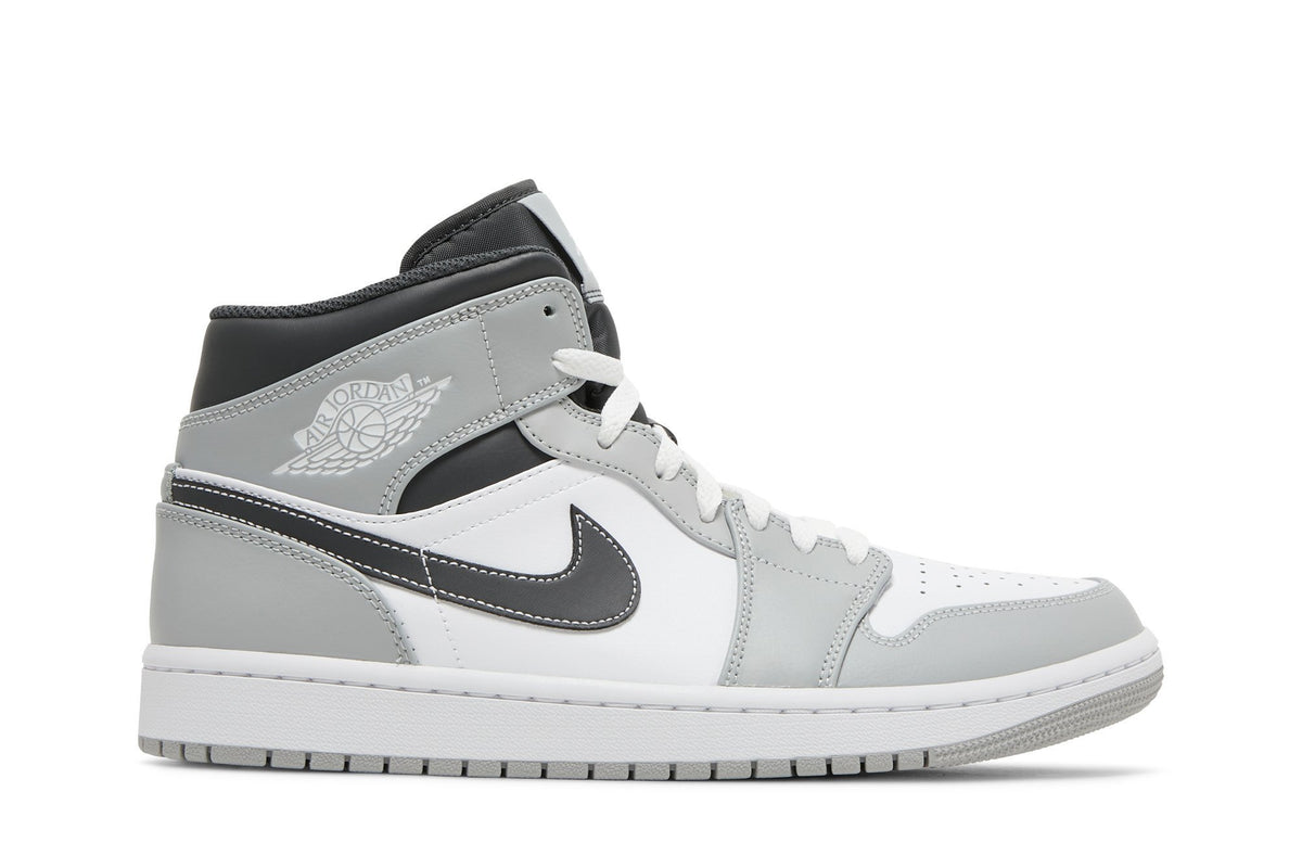 Retro 1 Mid Sneakers — Light Smoke Grey — 554724-078