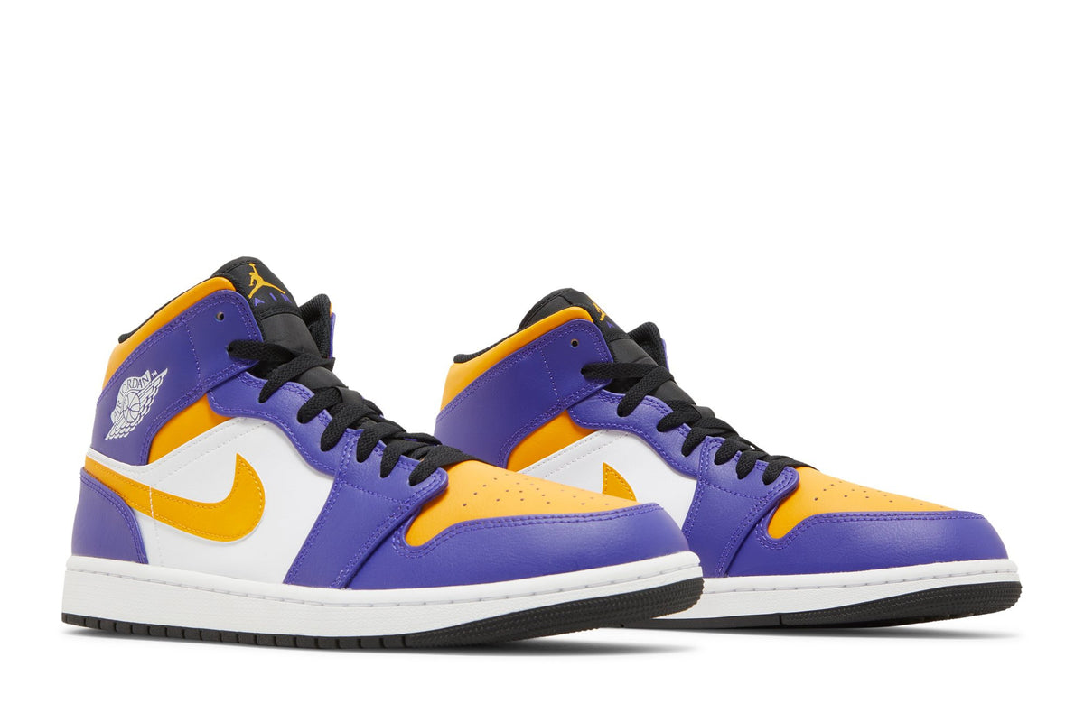 Retro 1 Mid Sneakers — Lakers — DQ8426-517