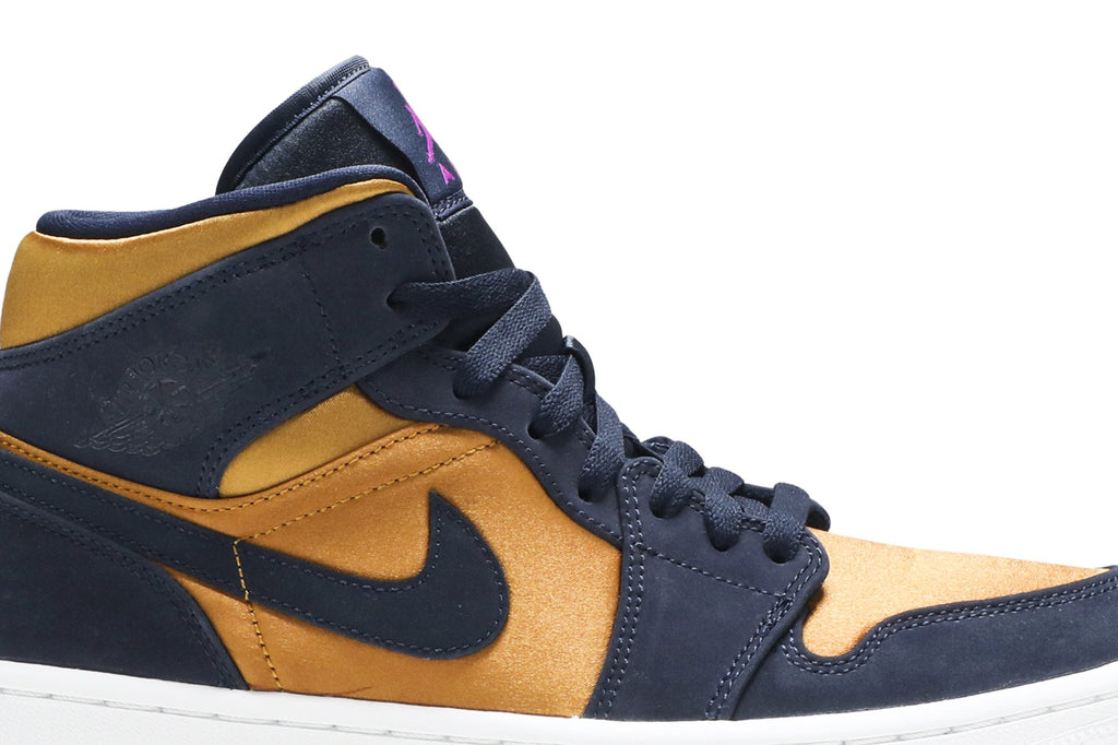 Retro 1 Mid SE Premium Sneakers — Stain Gold — 852542-401