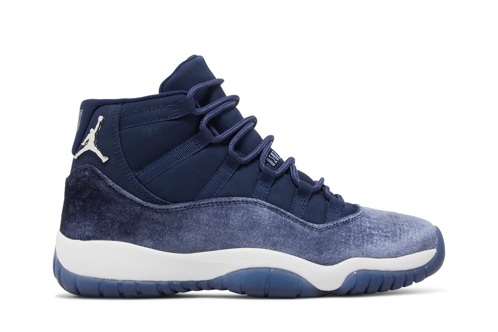Retro 11 Sneakers — Midnight Navy Velvet — AR0715-441