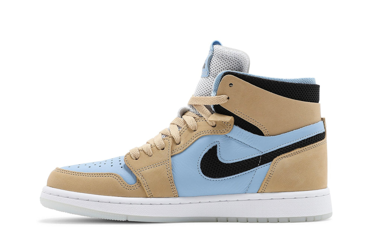 Retro 1 High Zoom Comfort Sneakers — Psychic Blue Sesame — CT0979-400