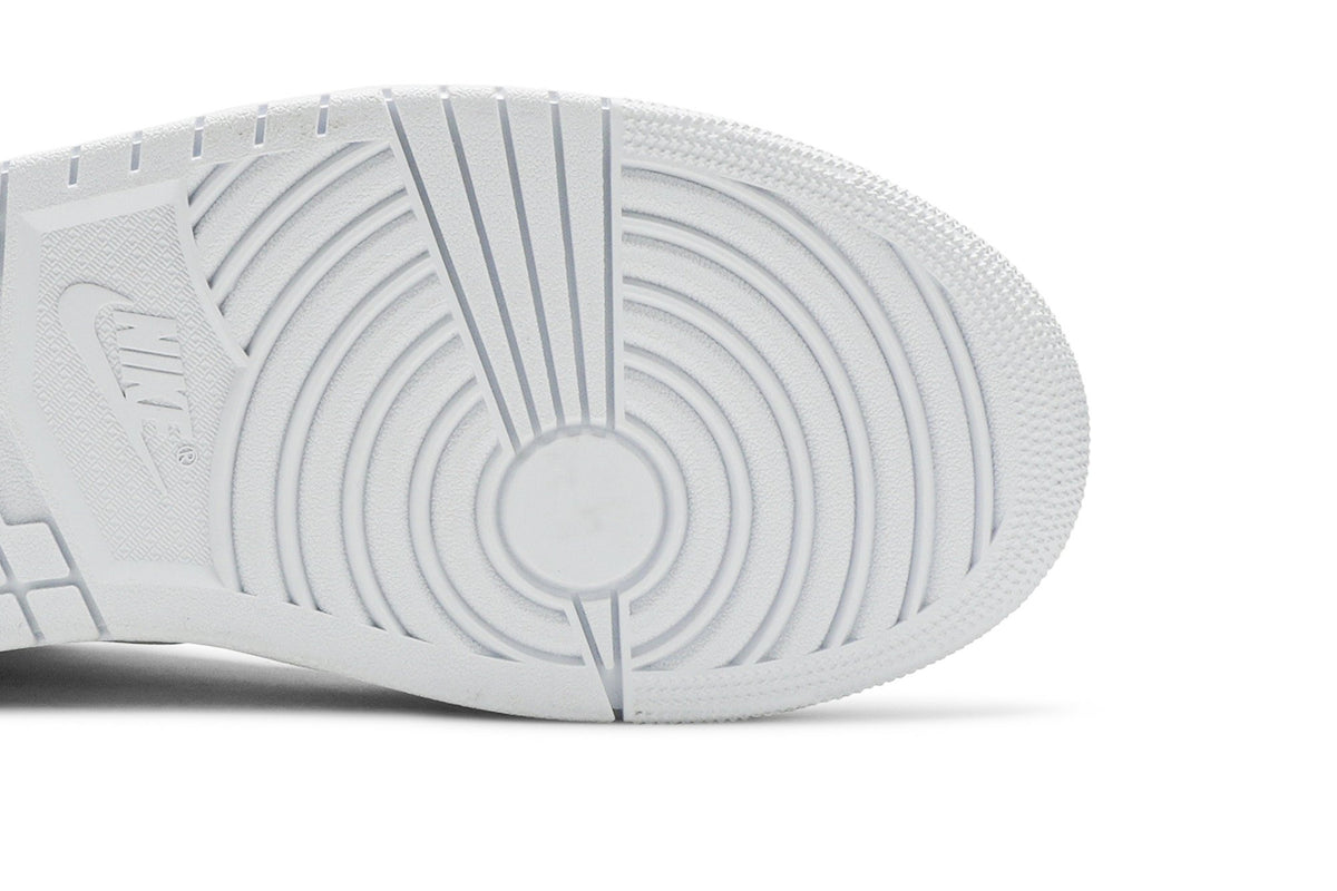 Retro 1 Mid Sneakers — Triple White — 554724-130