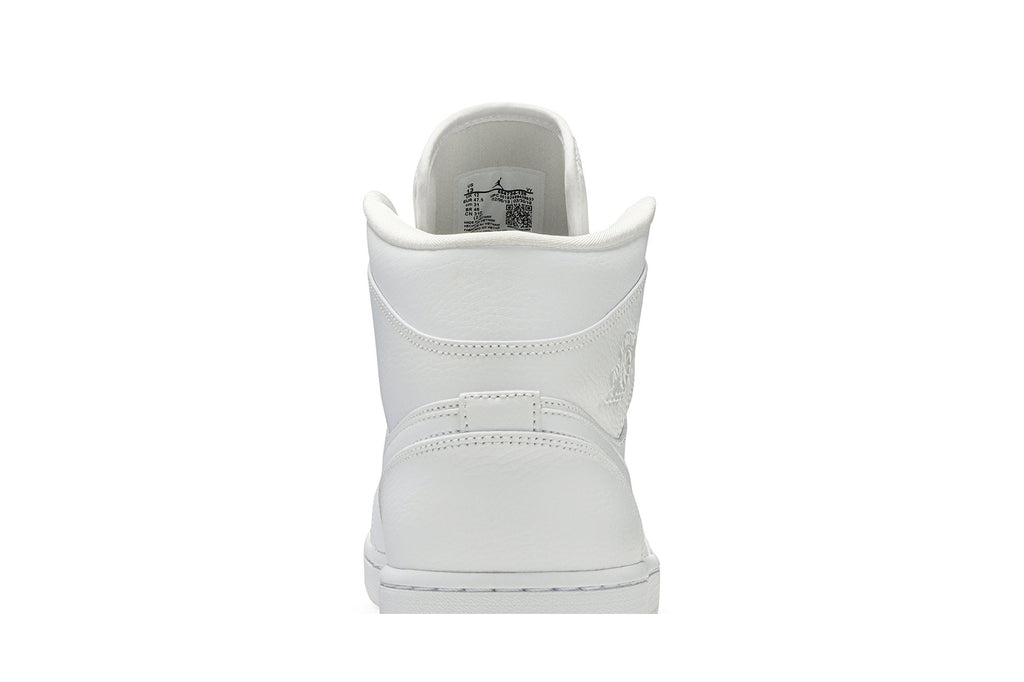 Retro 1 Mid Sneakers — Triple White — 554724-129