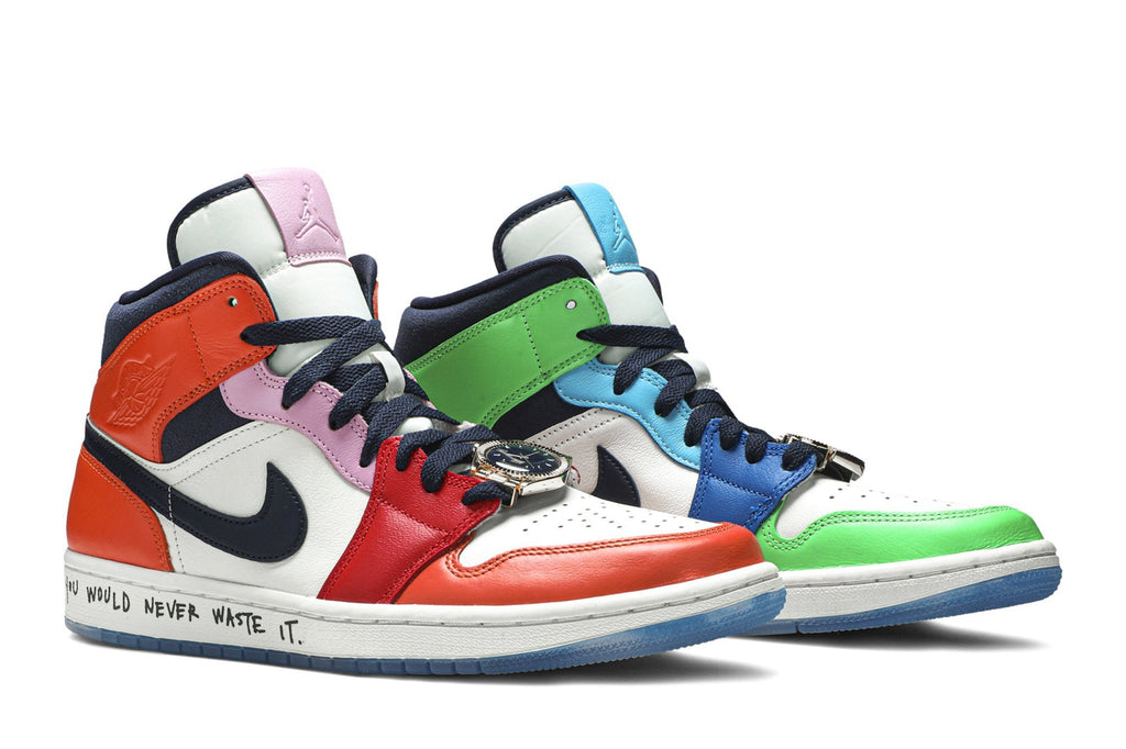 Melody Ehsani Collaboration — Retro 1 Mid Sneakers — Fearless — CQ7629-100