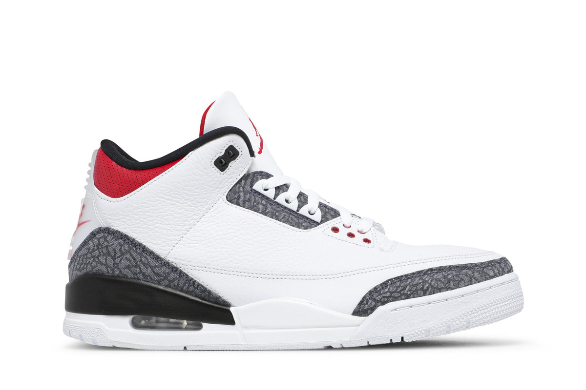 Retro 3 Denim SE Sneakers — Fire Red — CZ6431-100