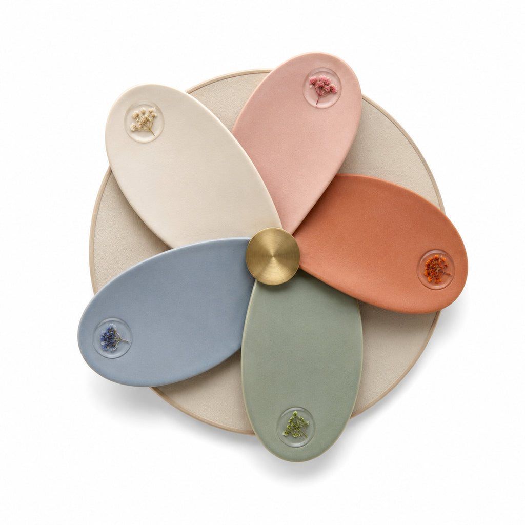 Petal Compass Ceramic Wall Relief