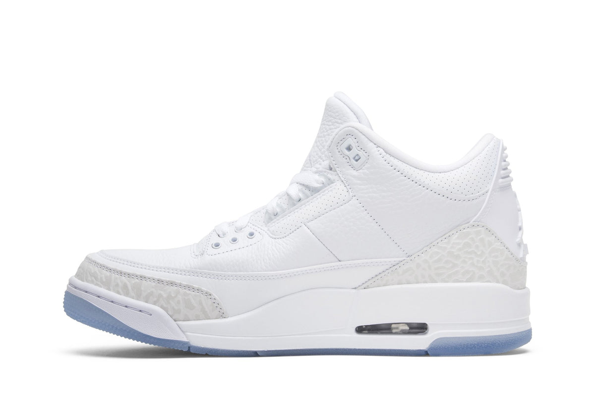 Retro 3 Sneakers — Triple White — 136064-111