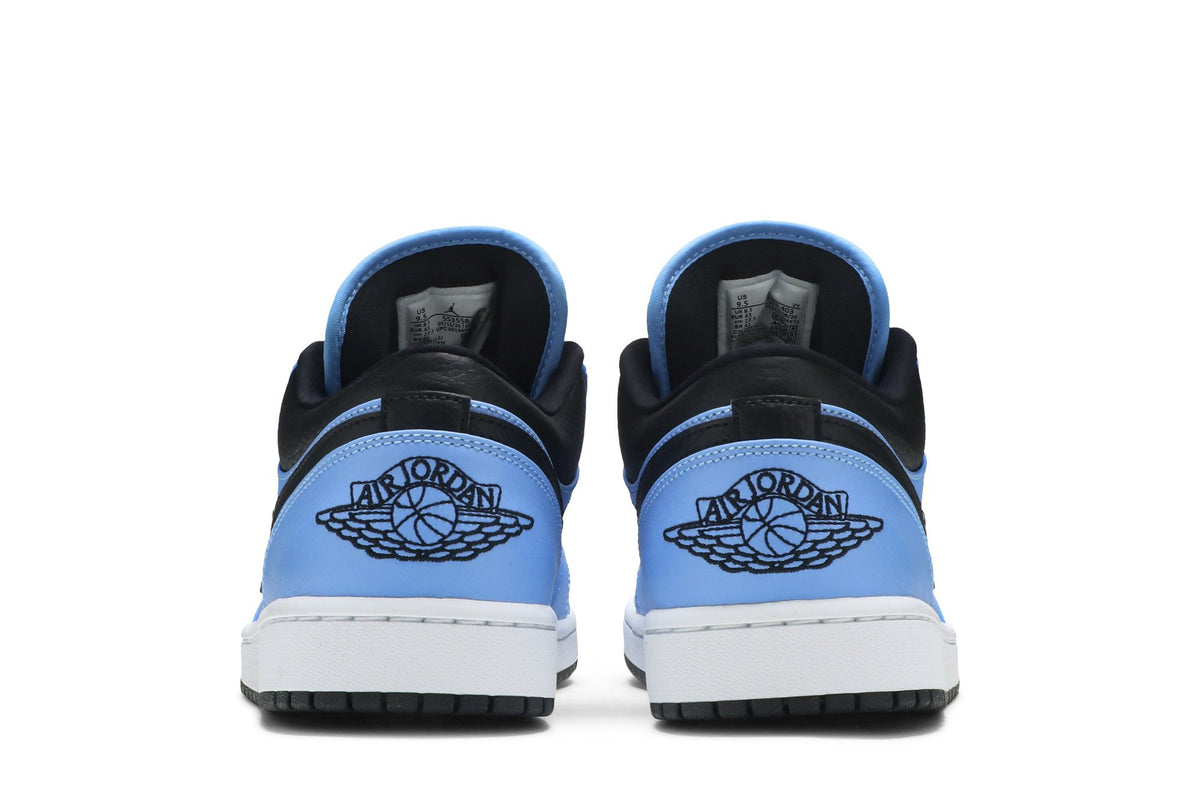 Retro 1 Low Sneakers — University Blue Black — 553558-403
