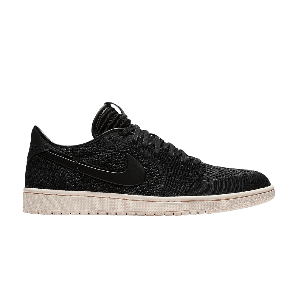 Retro 1 Low Flyknit Sneakers — Black Guava Ice — AH4506-010