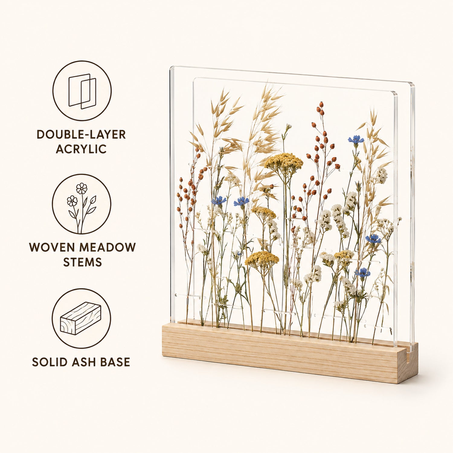 Meadow Window Layered Botanical Frame