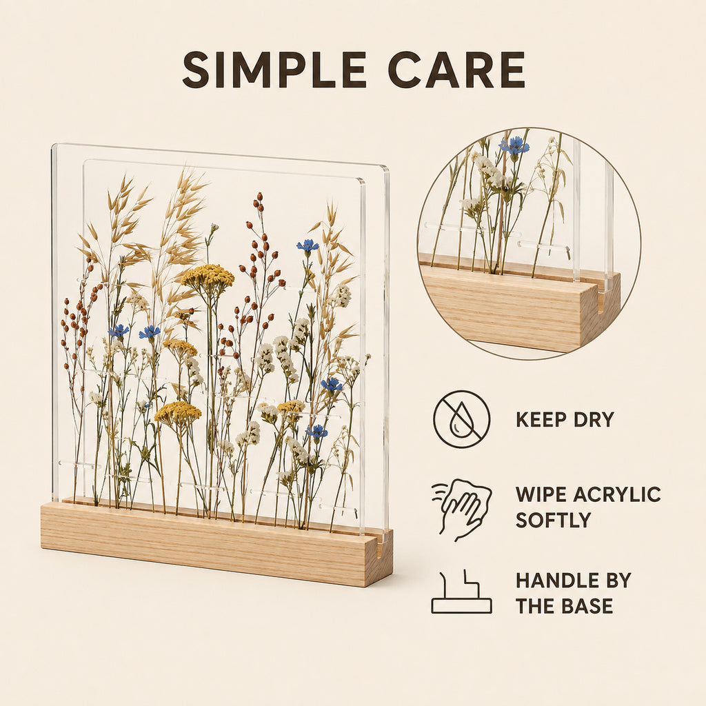 Meadow Window Layered Botanical Frame