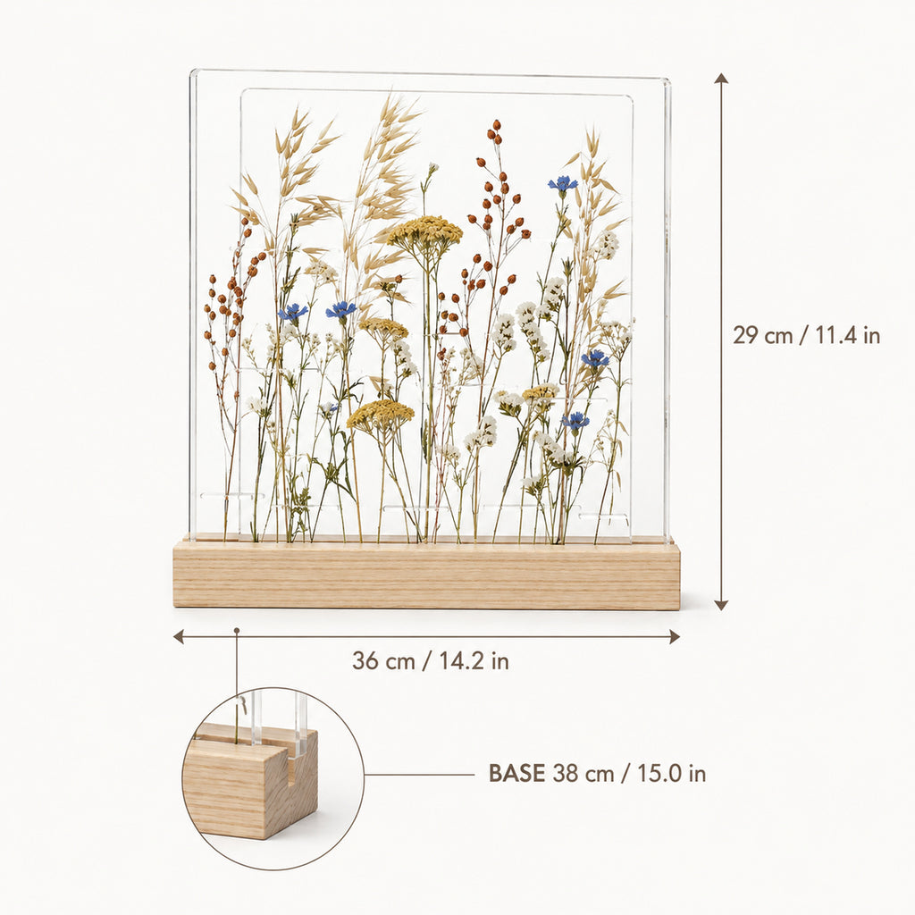 Meadow Window Layered Botanical Frame