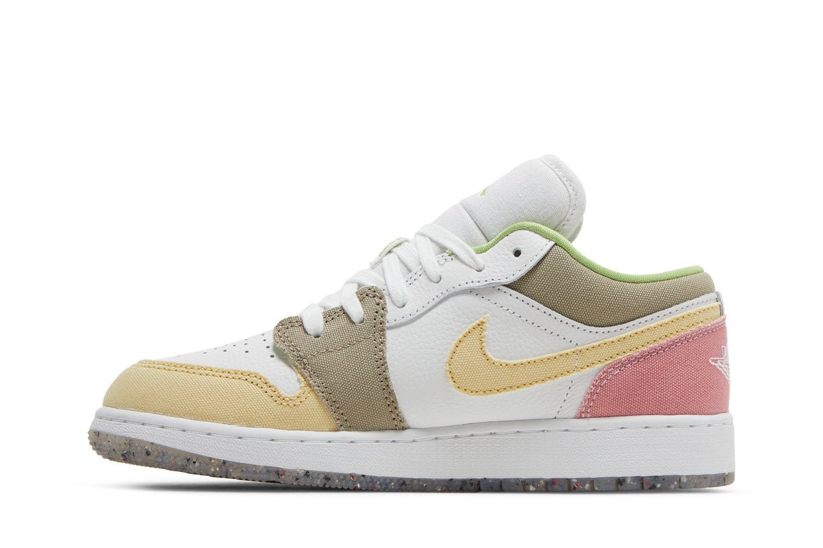 Retro 1 Low SE GS Sneakers — Pastel Grind — DJ0341-100
