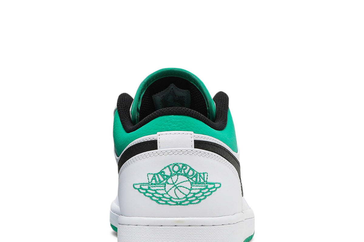 Retro 1 Low Sneakers — White Lucky Green — 553558-129