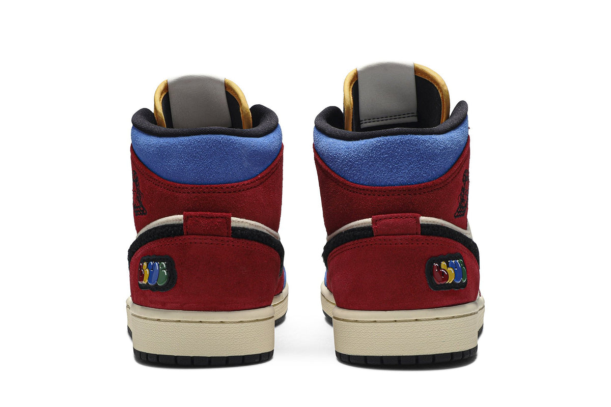 Blue The Great Collaboration — Retro 1 Mid Sneakers — Fearless — CU2805-100