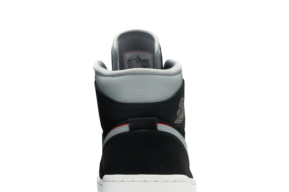 Retro 1 Mid Sneakers — Black Grey — 554724-060