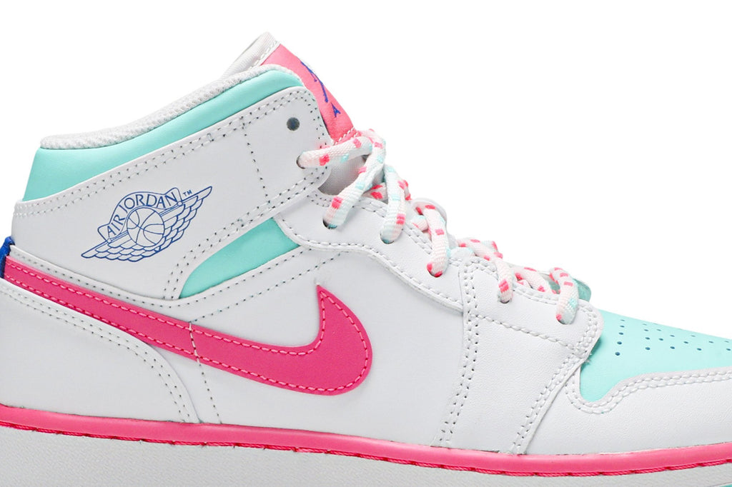 Retro 1 Mid GS Sneakers — Digital Pink — 555112-102