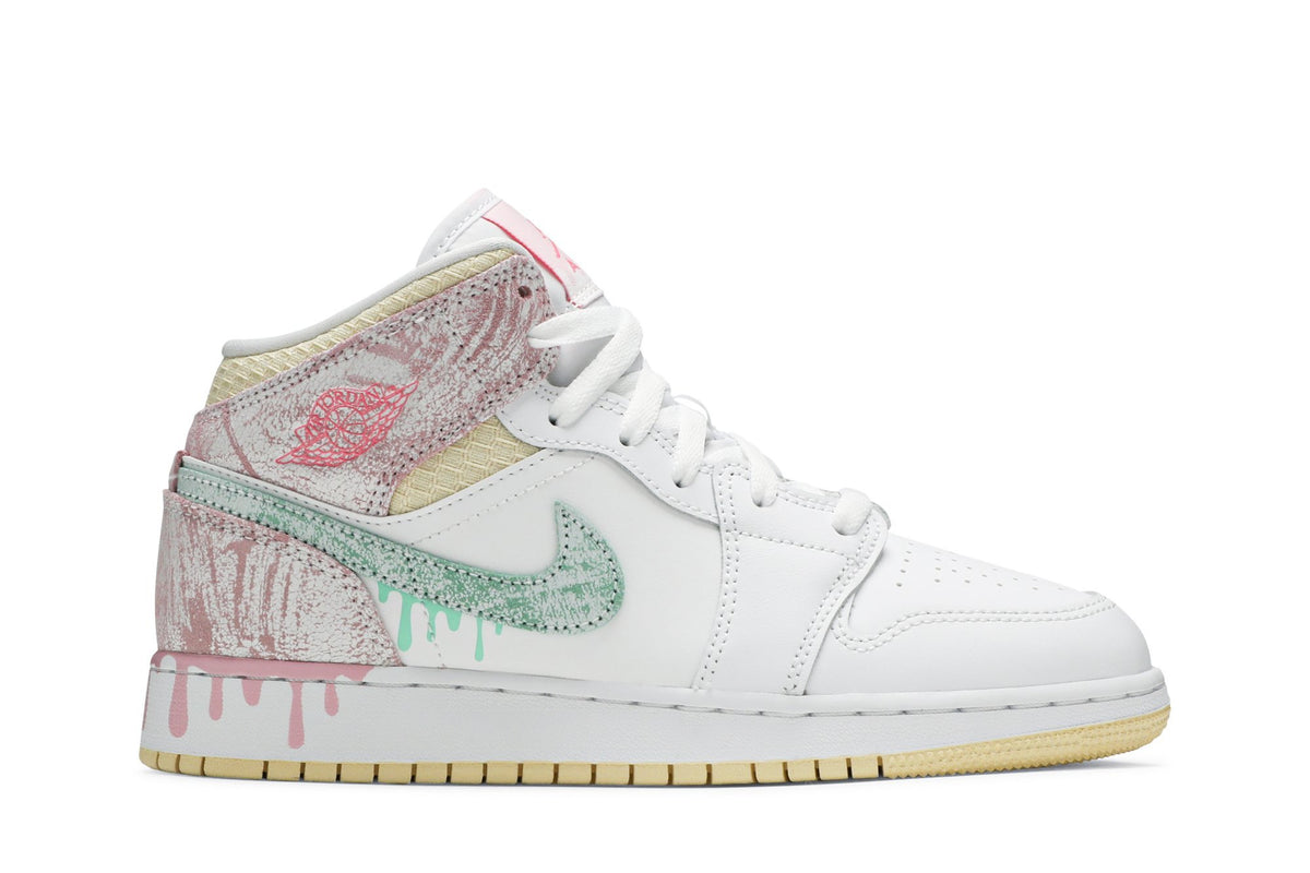 Retro 1 Mid SE GS Sneakers — Ice Cream — DD1666-100