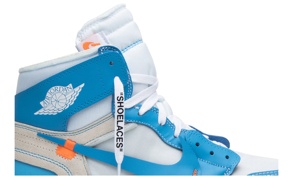 Off-White Collaboration — Retro 1 High OG Sneakers — UNC — AQ0818-148