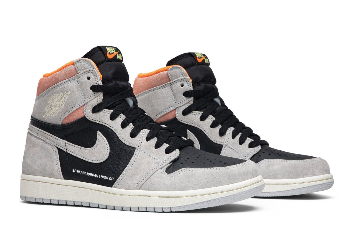 Retro 1 High OG Sneakers — Neutral Grey — 555088-018