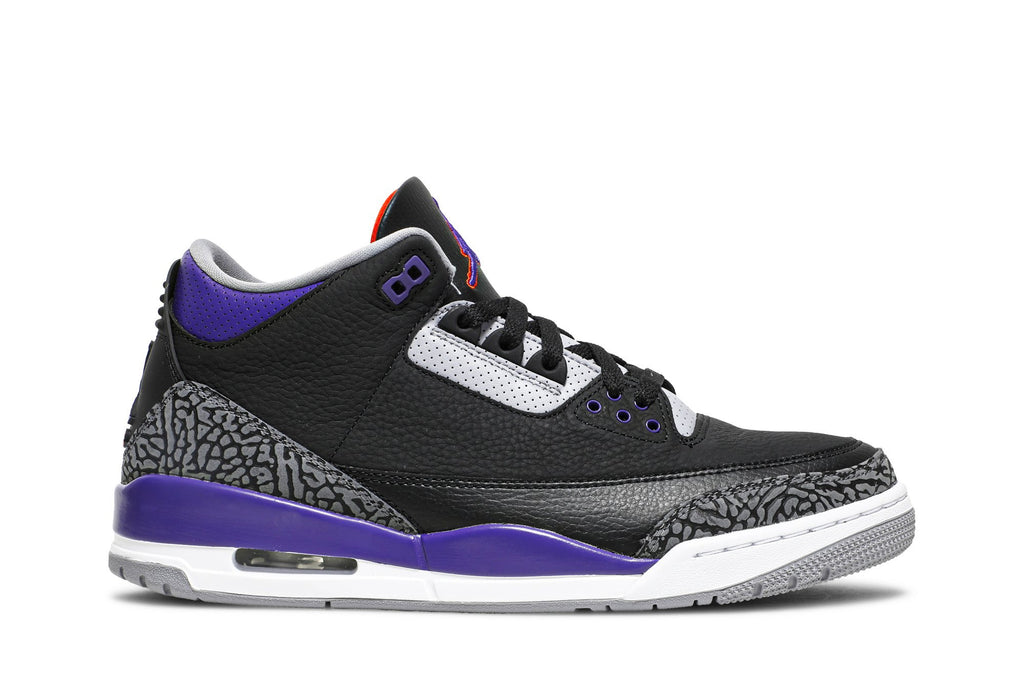 Retro 3 Sneakers — Court Purple — CT8532-050