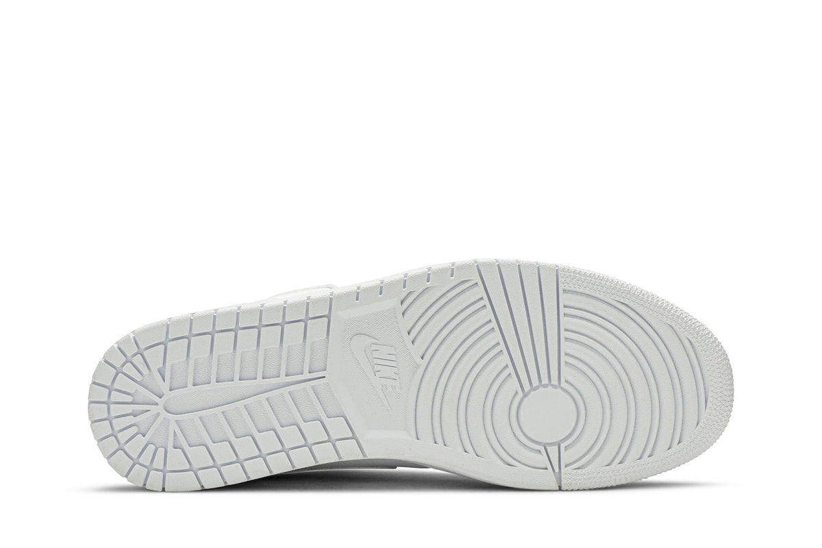 Retro 1 Mid Sneakers — Triple White — 554724-129