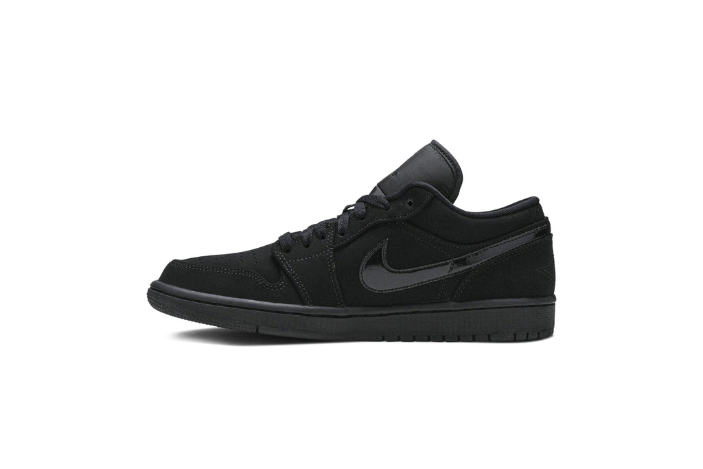 Retro 1 Low Sneakers — Triple Black — 553558-056