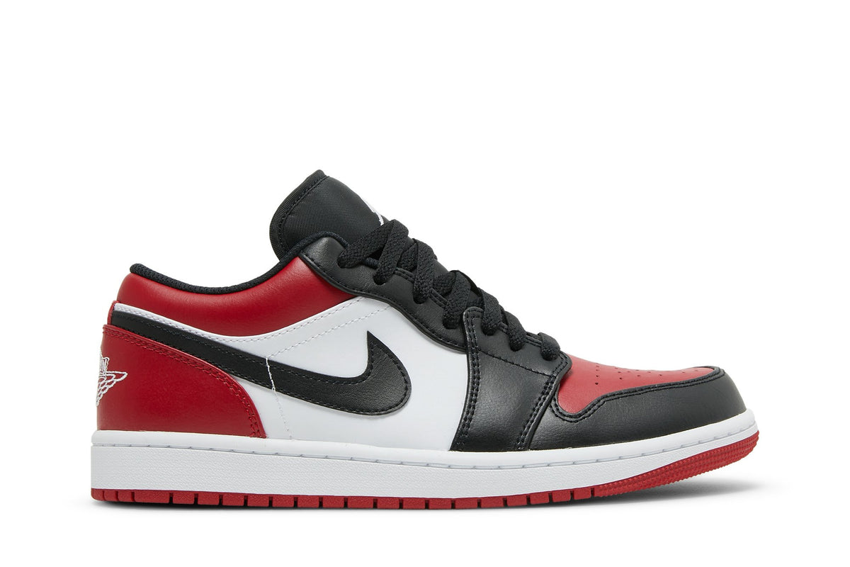 Retro 1 Low Sneakers — Bred Toe — 553558-612