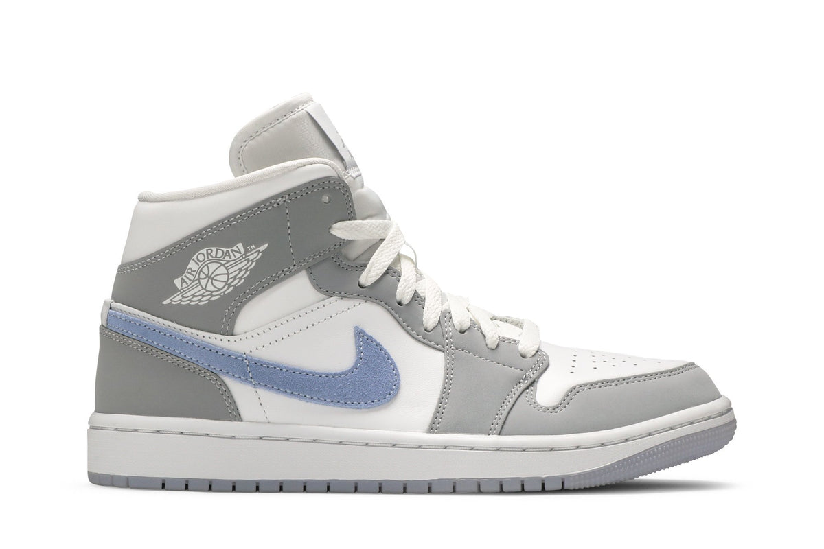 Retro 1 Mid Sneakers — Wolf Grey Aluminum — BQ6472-105