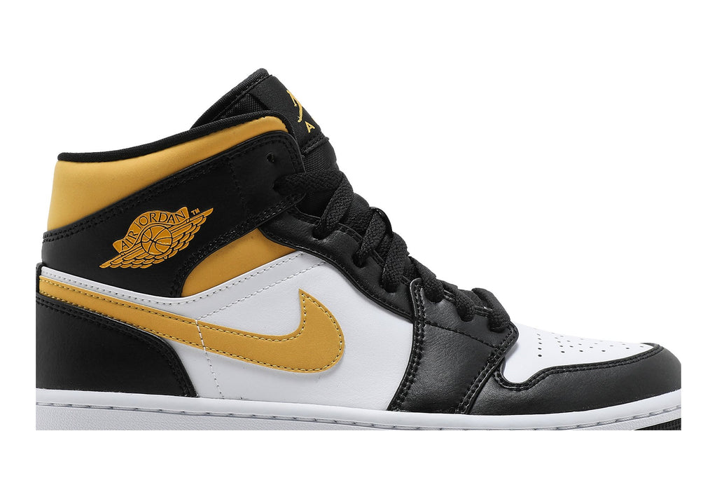 Retro 1 Mid Sneakers — Black University Gold — 554724-177
