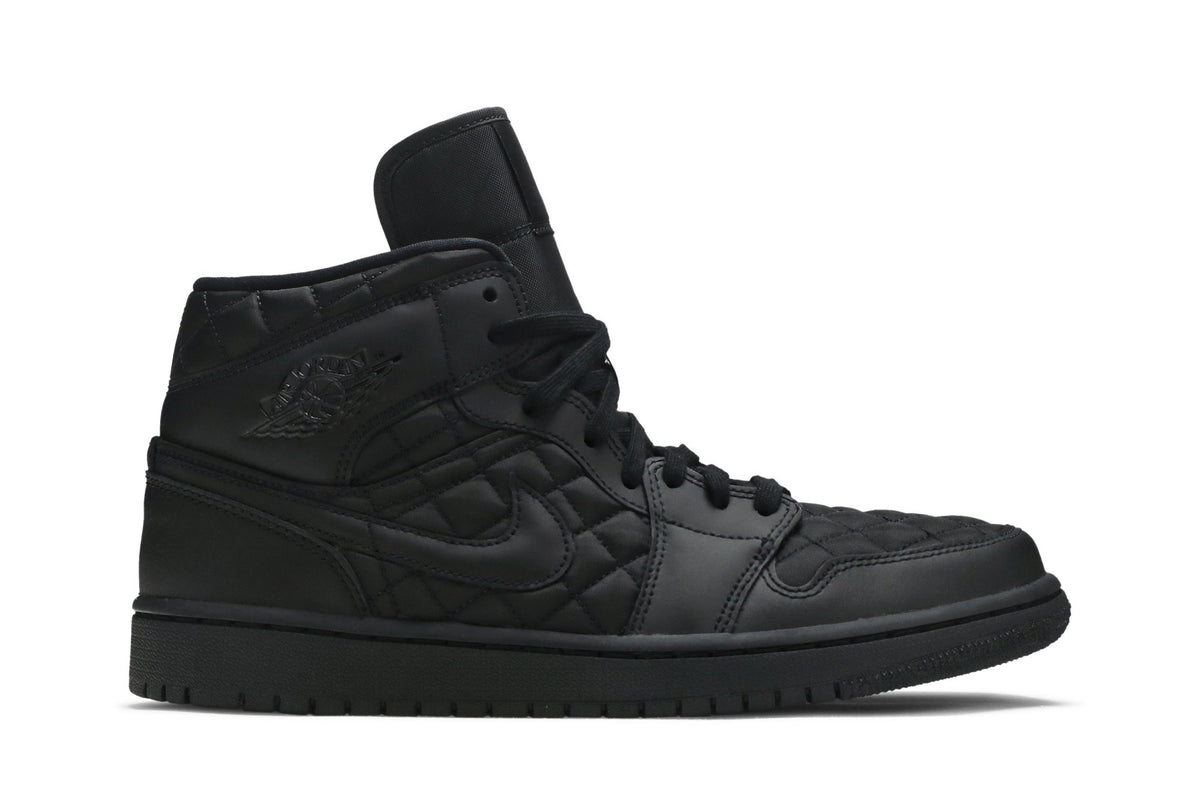 Retro 1 Mid SE Sneakers — Black Quilted — DB6078-001