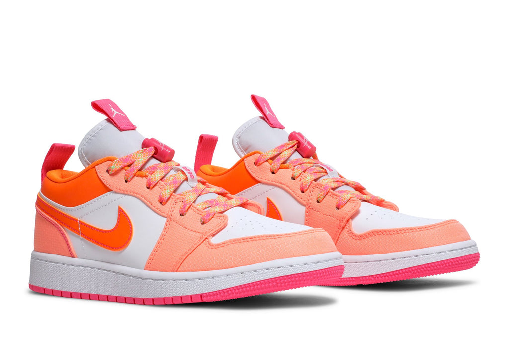 Retro 1 Low Utility GS Sneakers — Crimson Pulse — DJ0530-801
