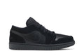 Retro 1 Low Sneakers — Triple Black — 553558-025