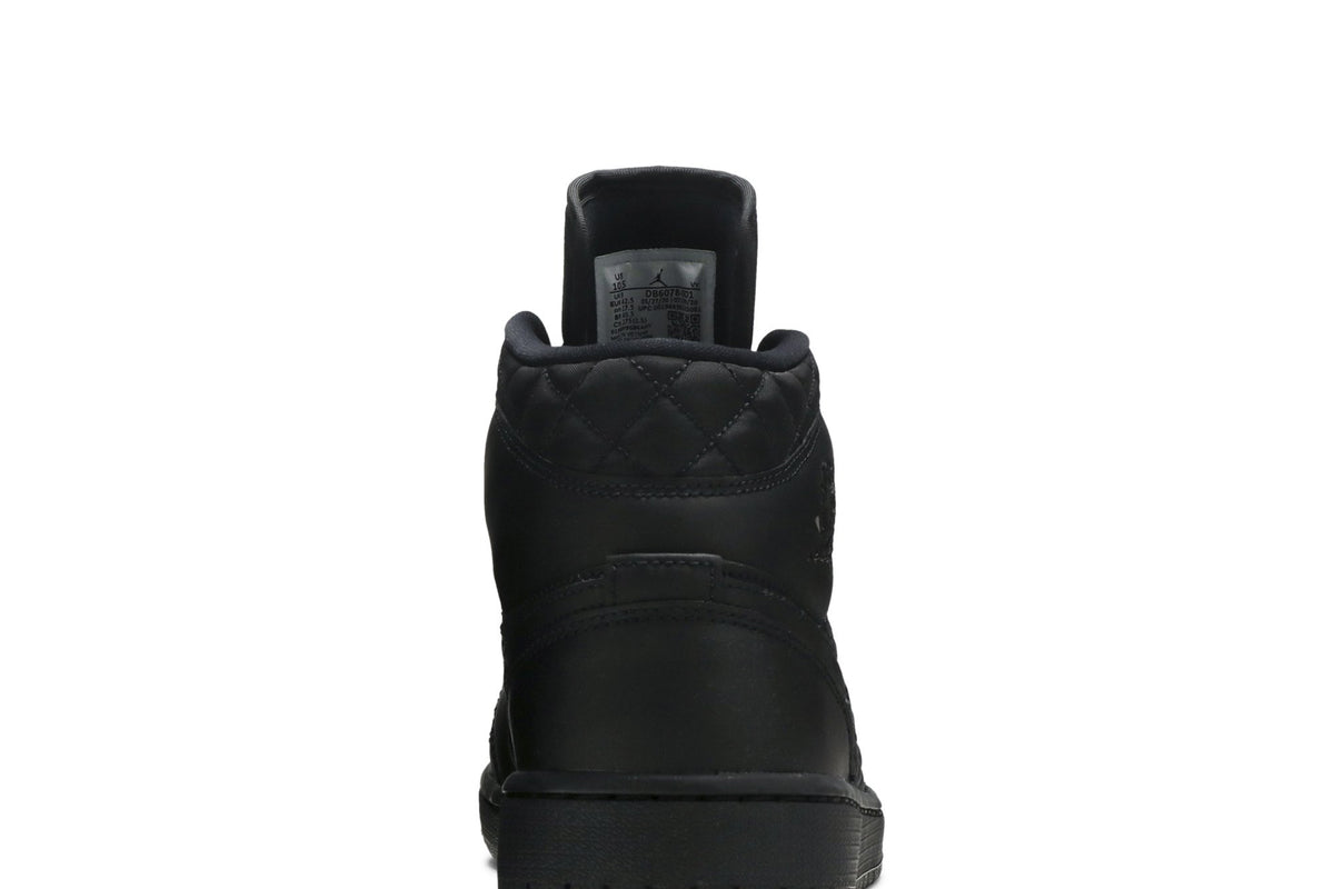 Retro 1 Mid SE Sneakers — Black Quilted — DB6078-001