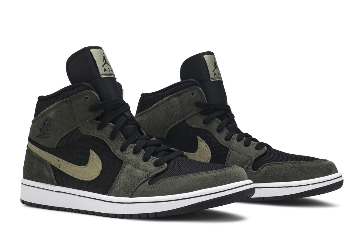 Retro 1 Mid Sneakers — Olive — BQ6472-030
