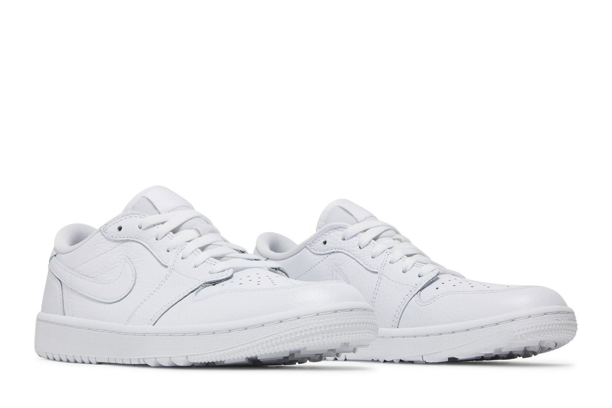 Retro 1 Low Golf Shoes — Triple White — DD9315-101