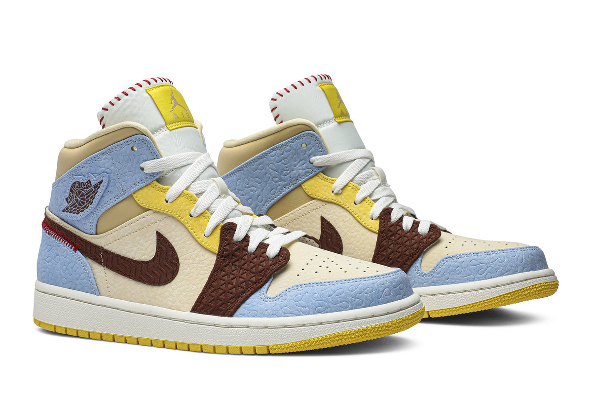 Maison Chateau Rouge Collaboration — Retro 1 Mid SE Sneakers — Fearless — CU2803-200