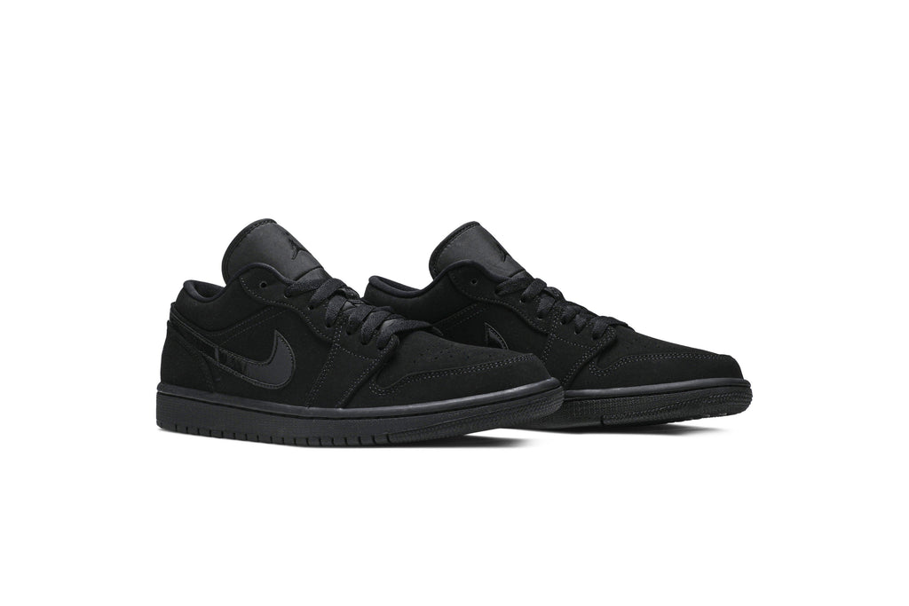 Retro 1 Low Sneakers — Triple Black — 553558-056
