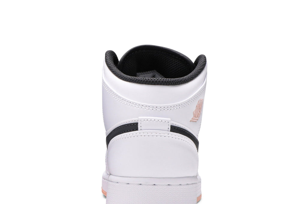 Retro 1 Mid GS Sneakers — White Arctic Orange — 554725-180