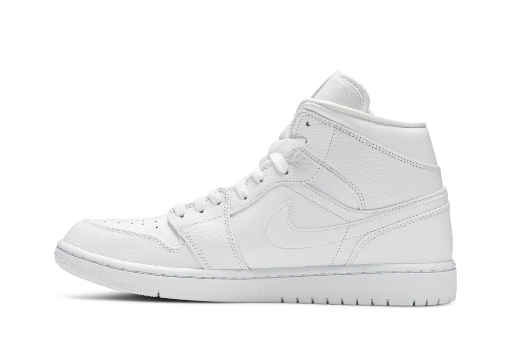 Retro 1 Mid Sneakers — Triple White — 554724-130