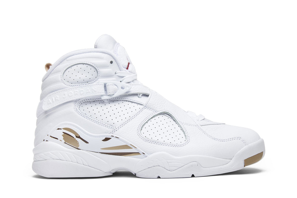 OVO Collaboration — Retro 8 Sneakers — White — AA1239-135
