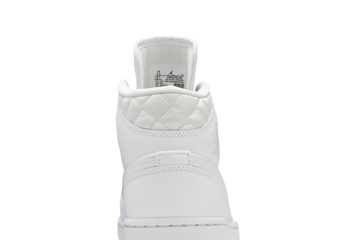 Retro 1 Mid SE Sneakers — White Quilted — DB6078-100